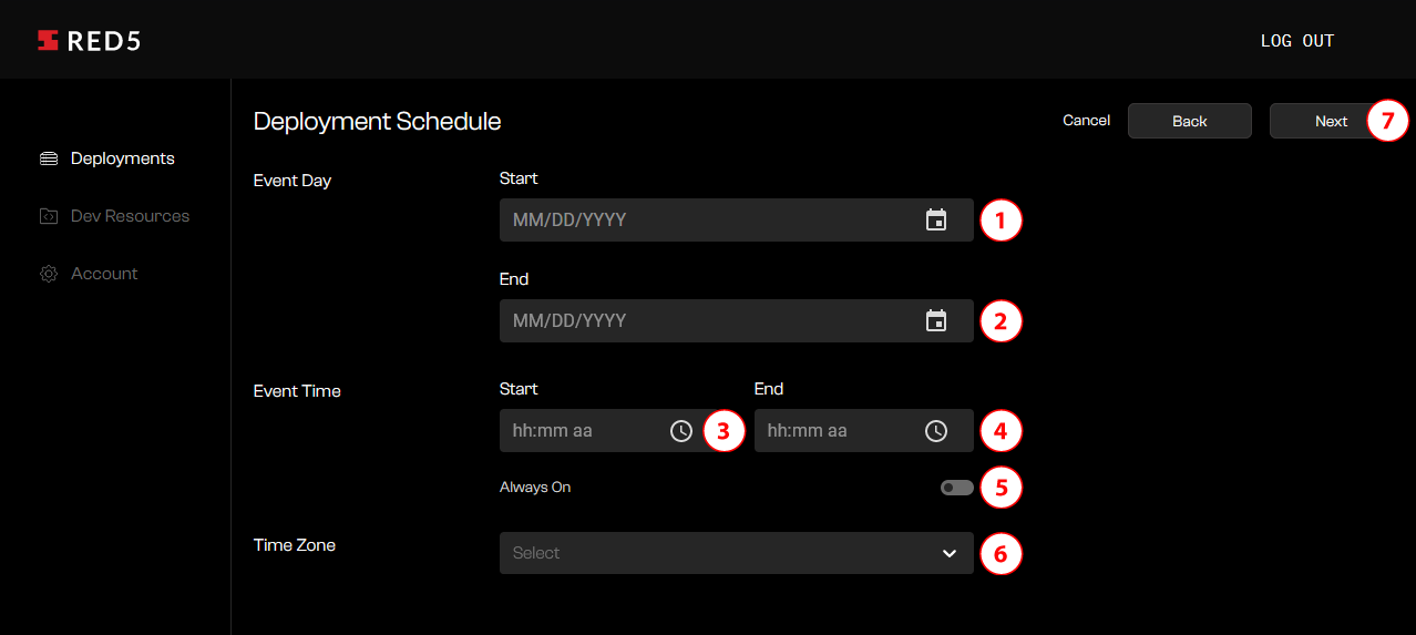 Deployment Schedule