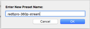 preset